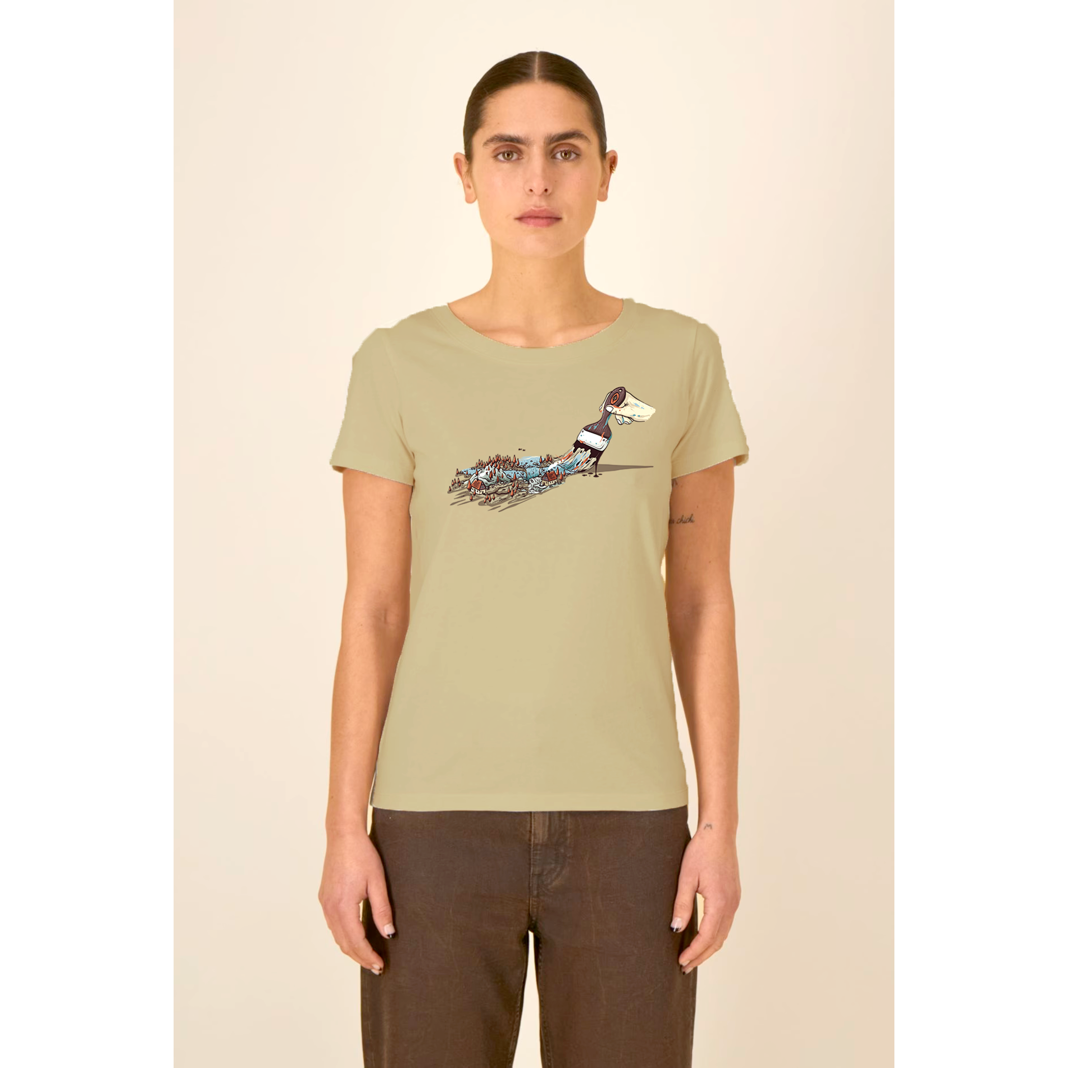 T-Shirt- Natural Brush