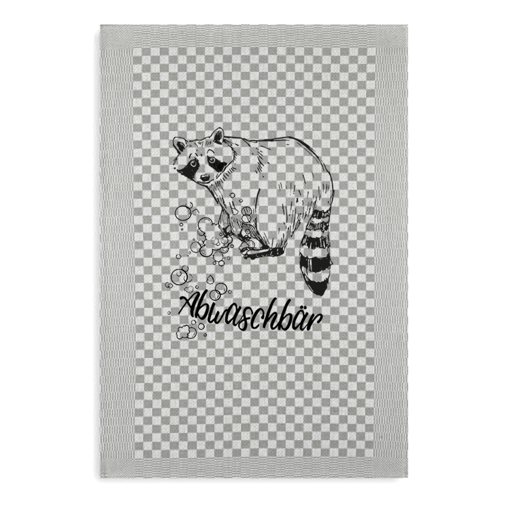 Geschirrtuch- Abwaschbär