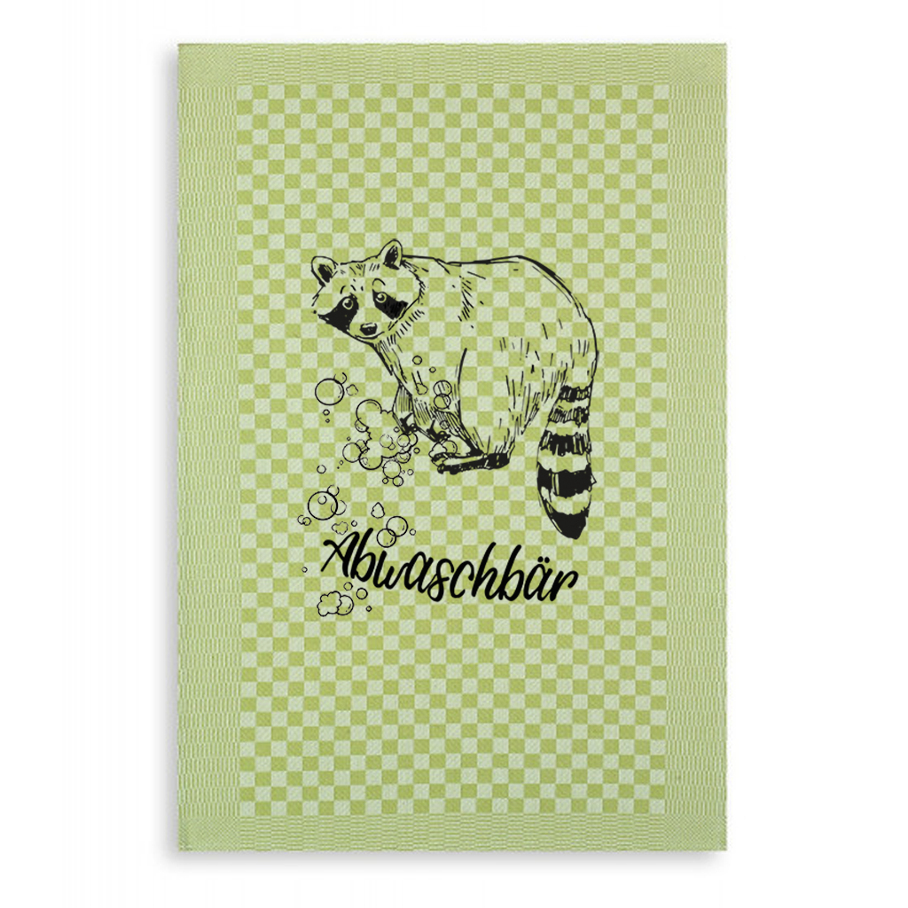 Geschirrtuch- Abwaschbär