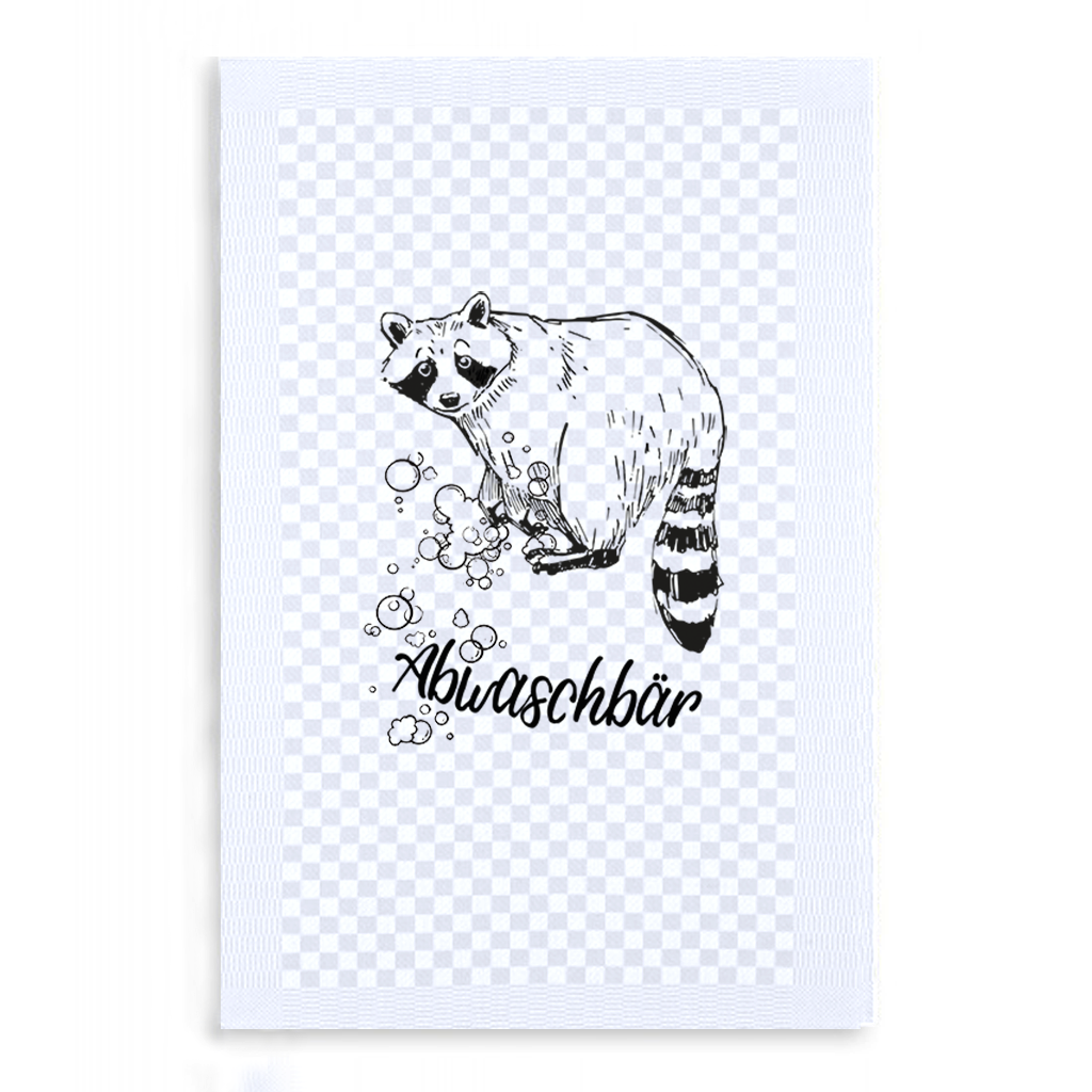 Geschirrtuch- Abwaschbär
