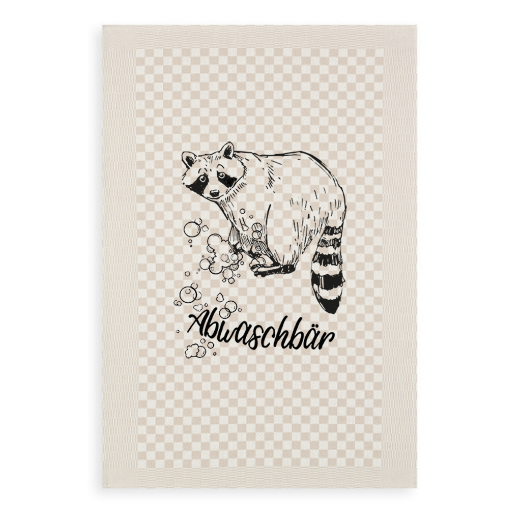 Geschirrtuch- Abwaschbär
