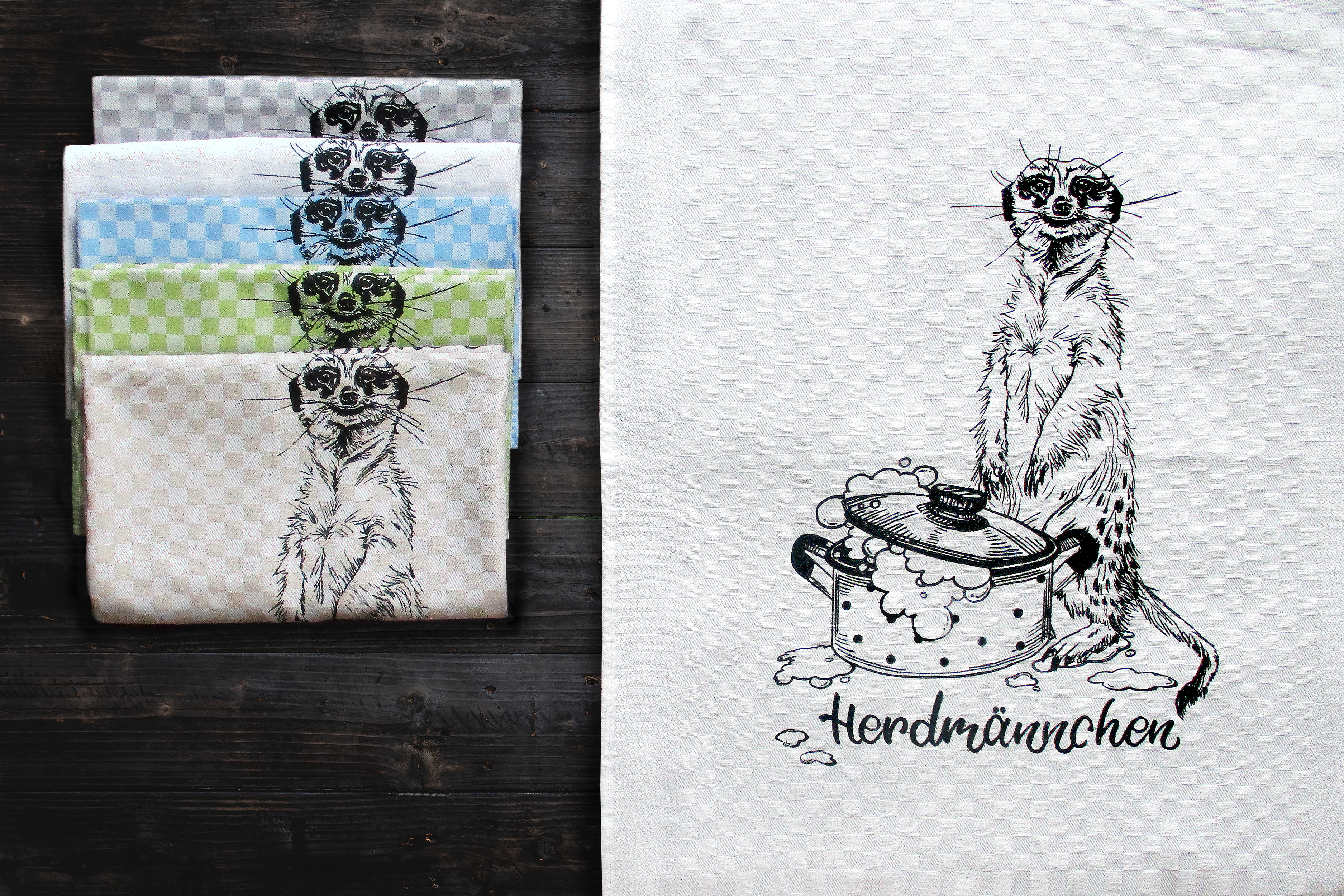 Geschirrtuch Herdmännchen