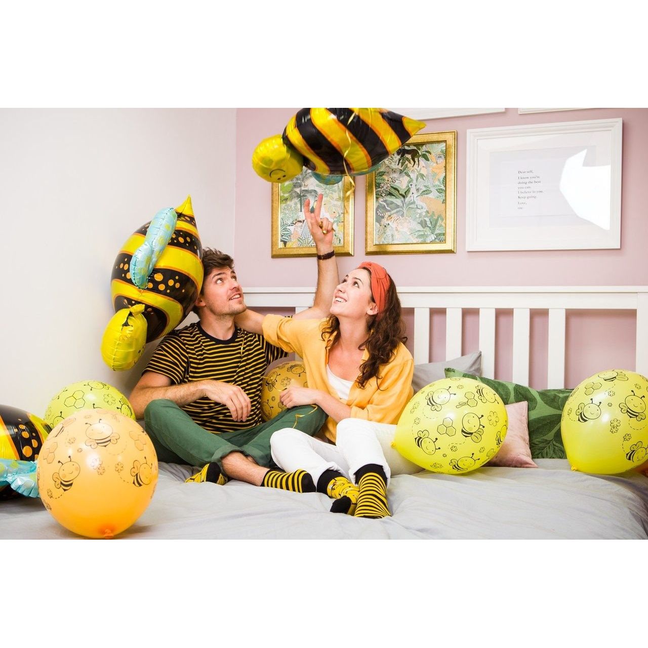 Goldene Waben- Bienen Socken