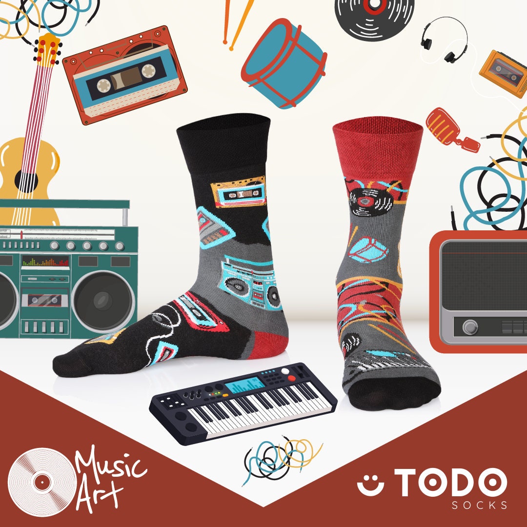 Retro Beats- Socken