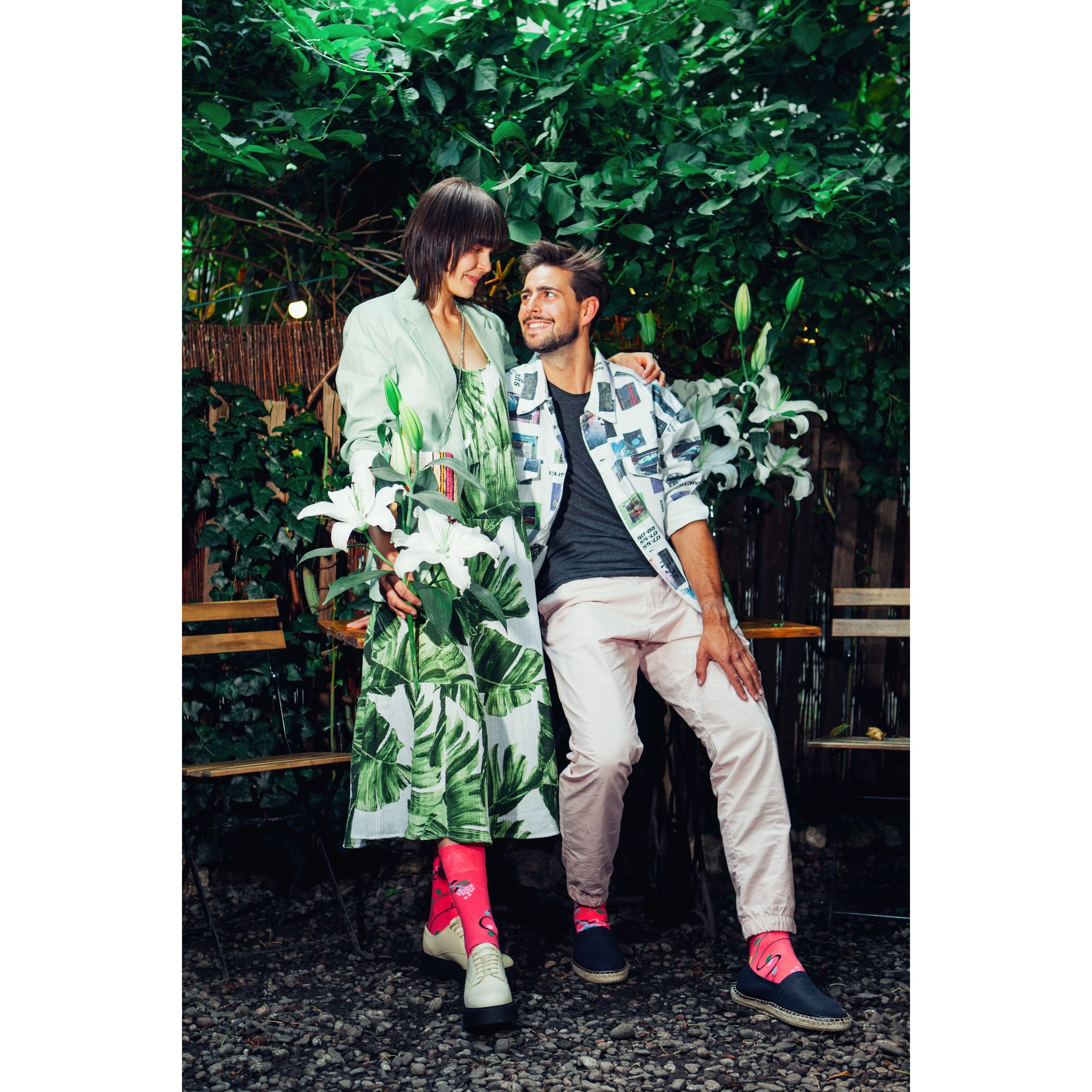 Floral Charm- Blumen Socken