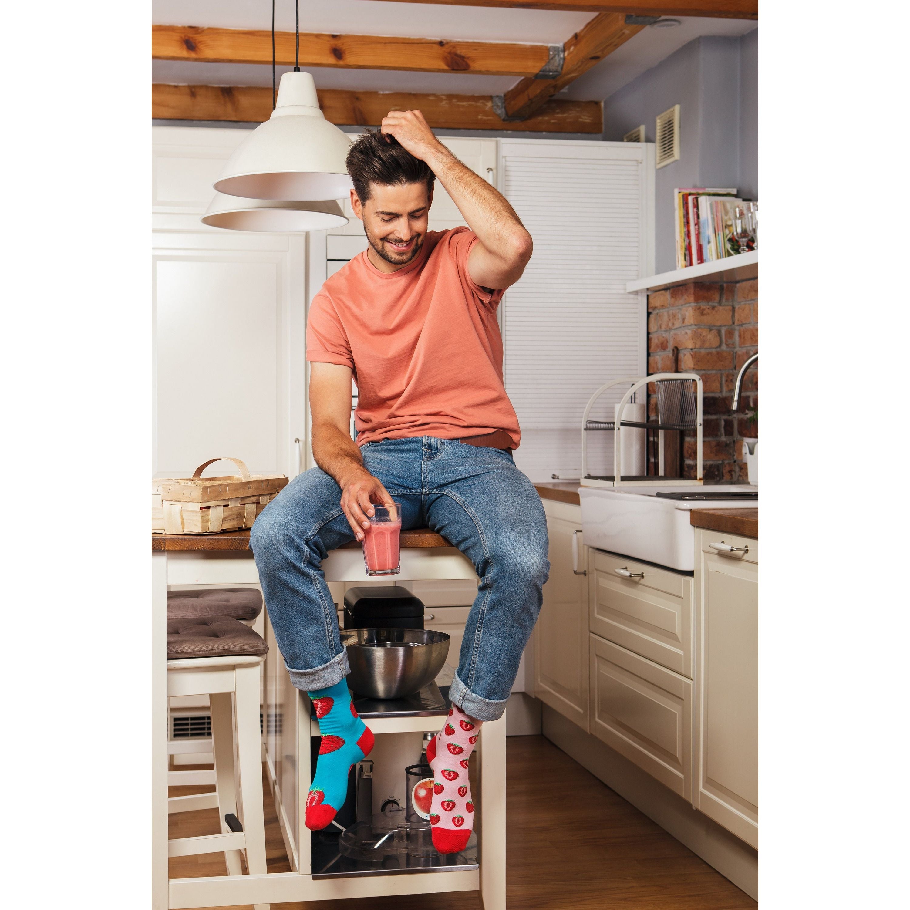 Berry Love- Socken für Erdbeer Fans