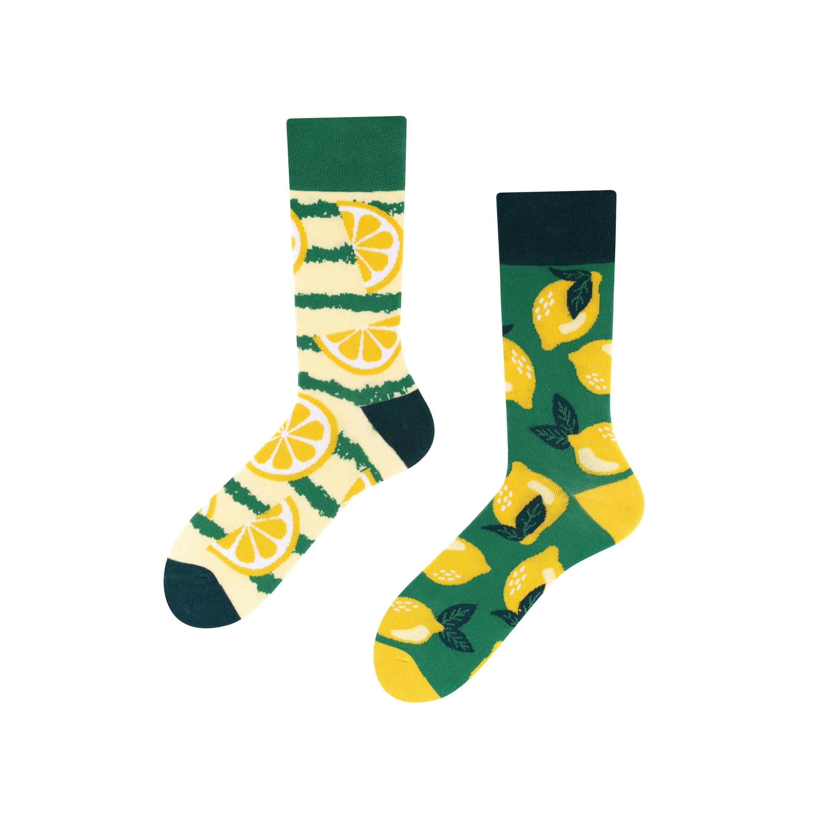 Citrus Vibes- Socken Zitronen