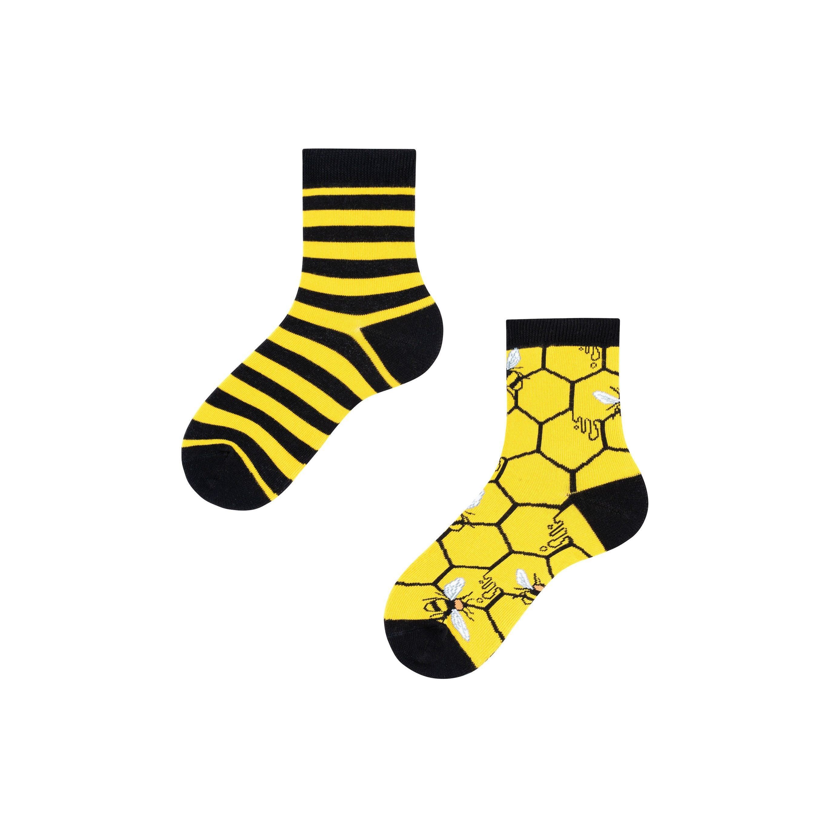Goldene Waben- Kindersocken
