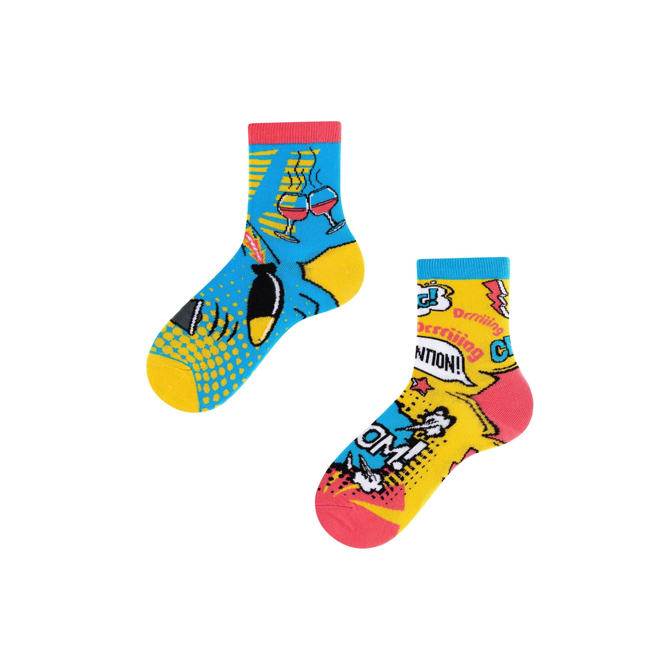 Booom!- Comic Kinder Socken