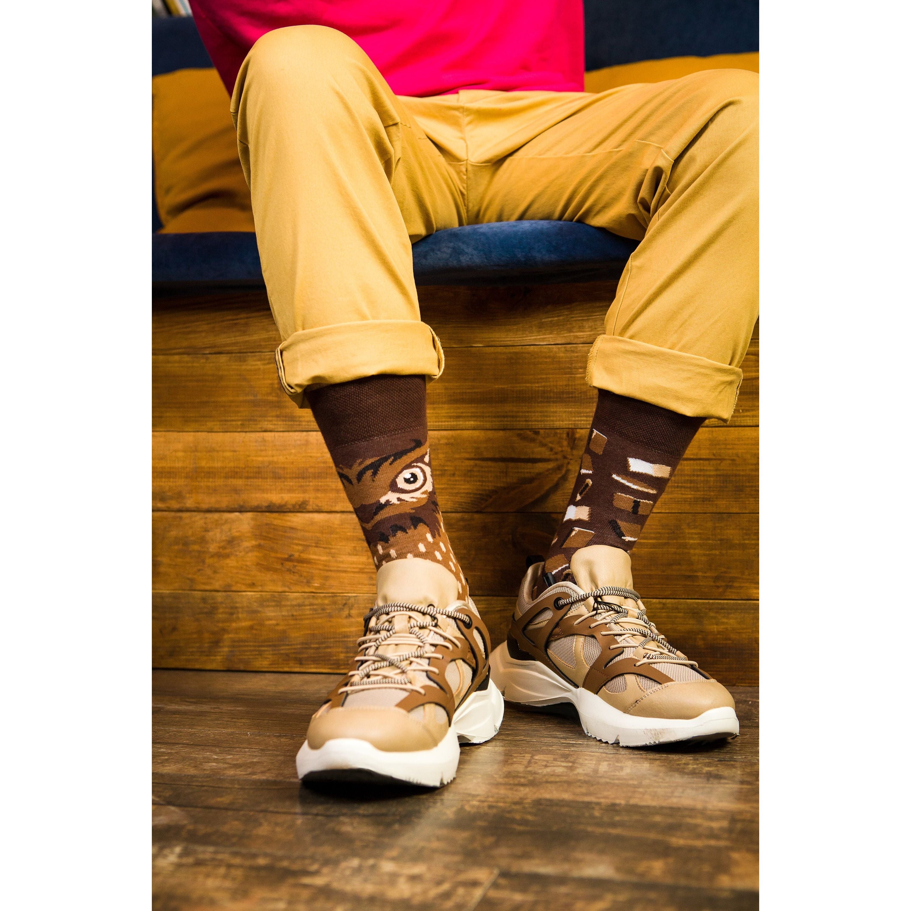 Schmöker-Eule - Lese Socken