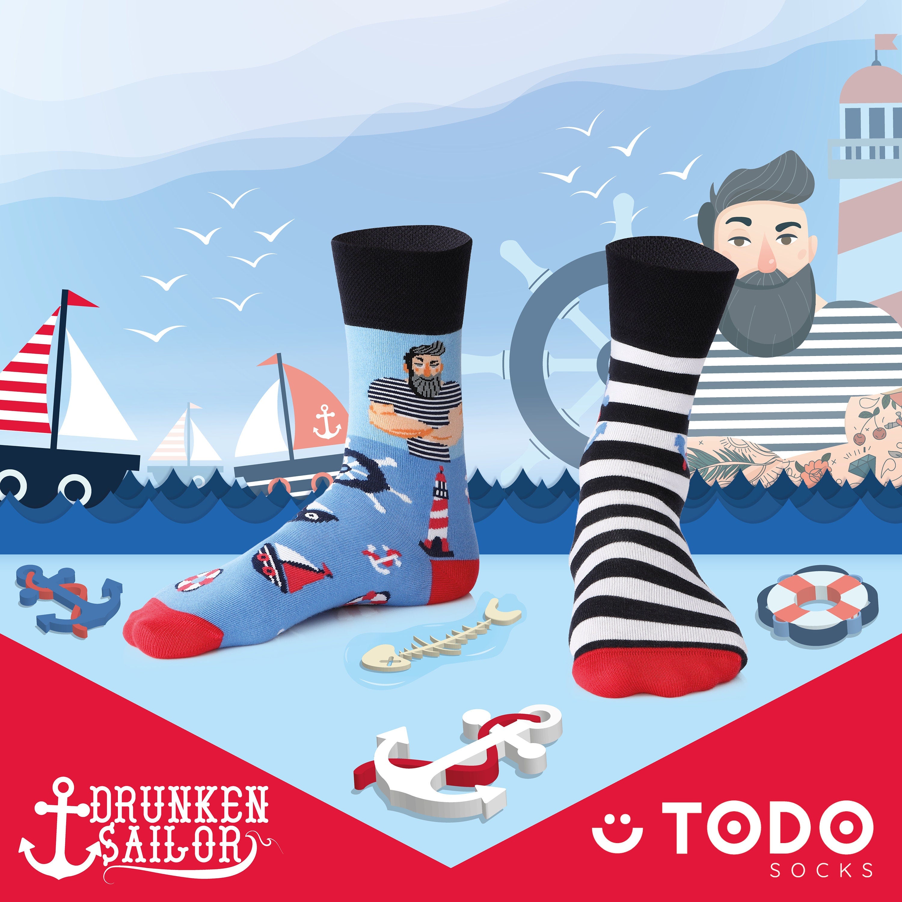 Ahoi & Prost!- Seemann Socken