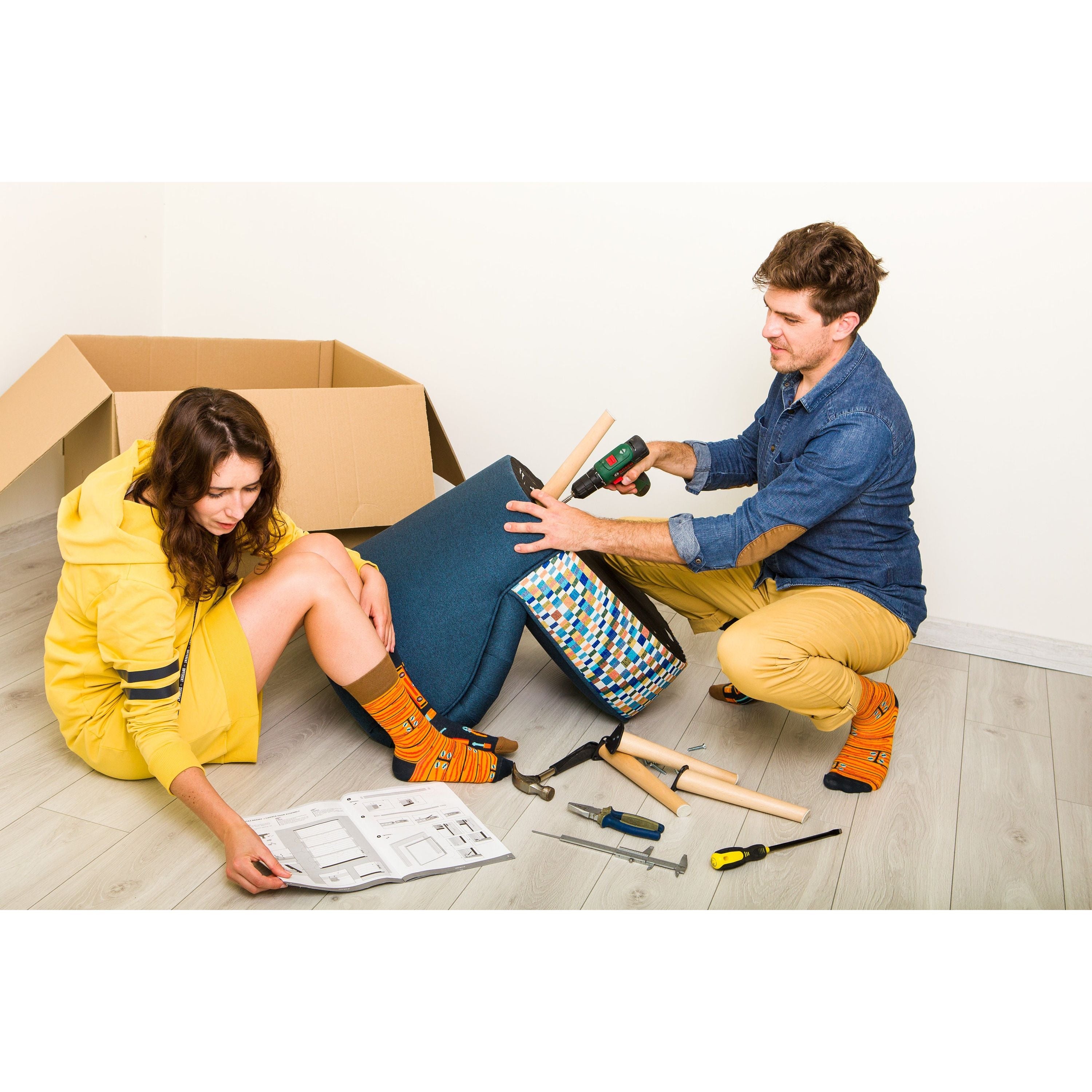 Alles im Griff- Handwerker Socken