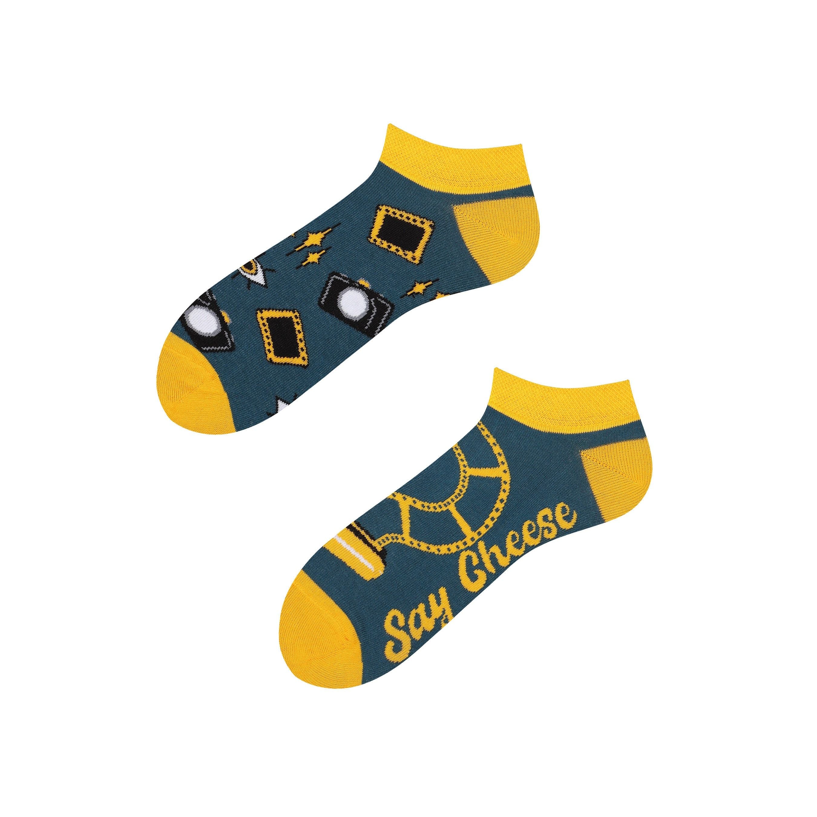 Say Cheese- Sneaker Socken