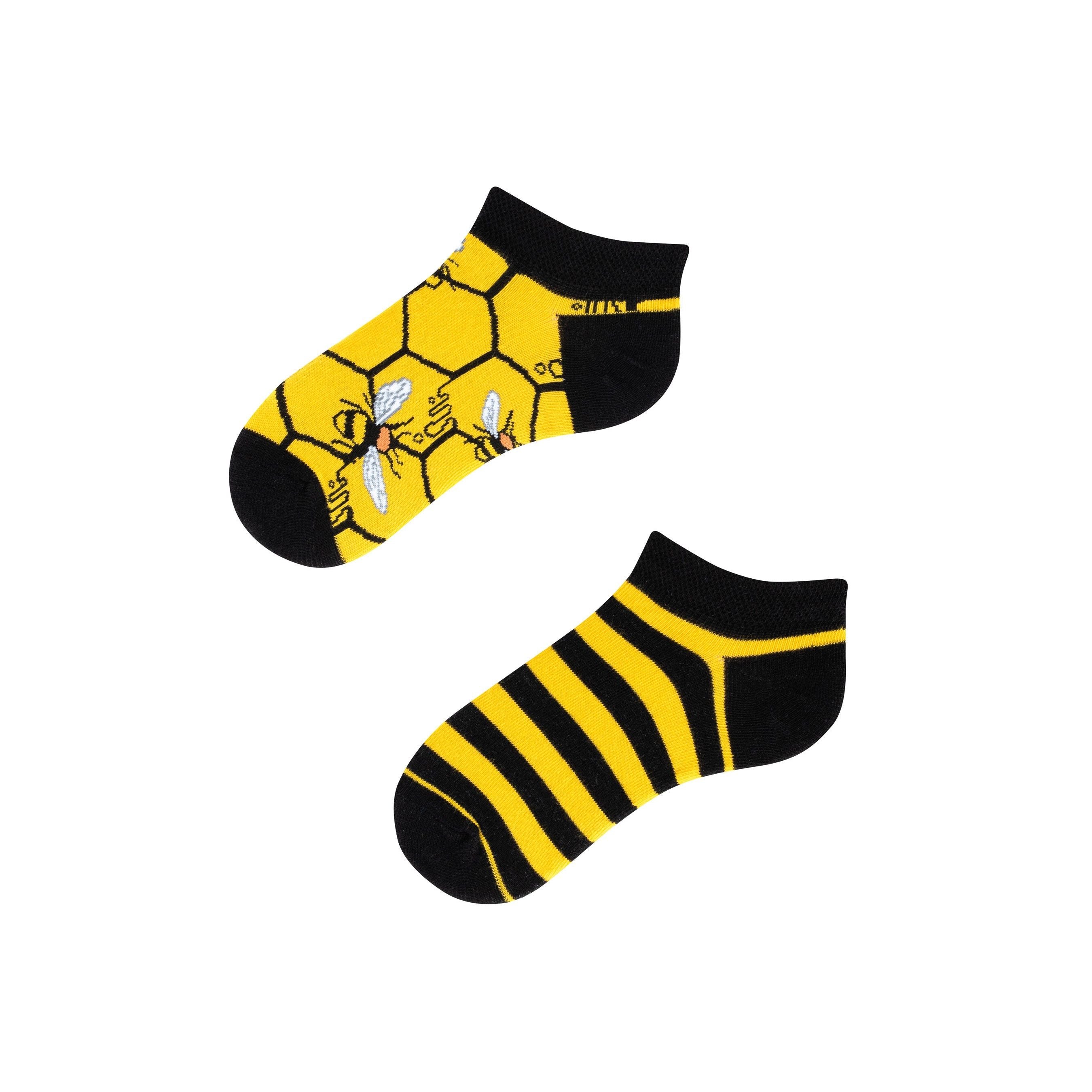 Goldene Waben- Sneaker Socken für Kinder