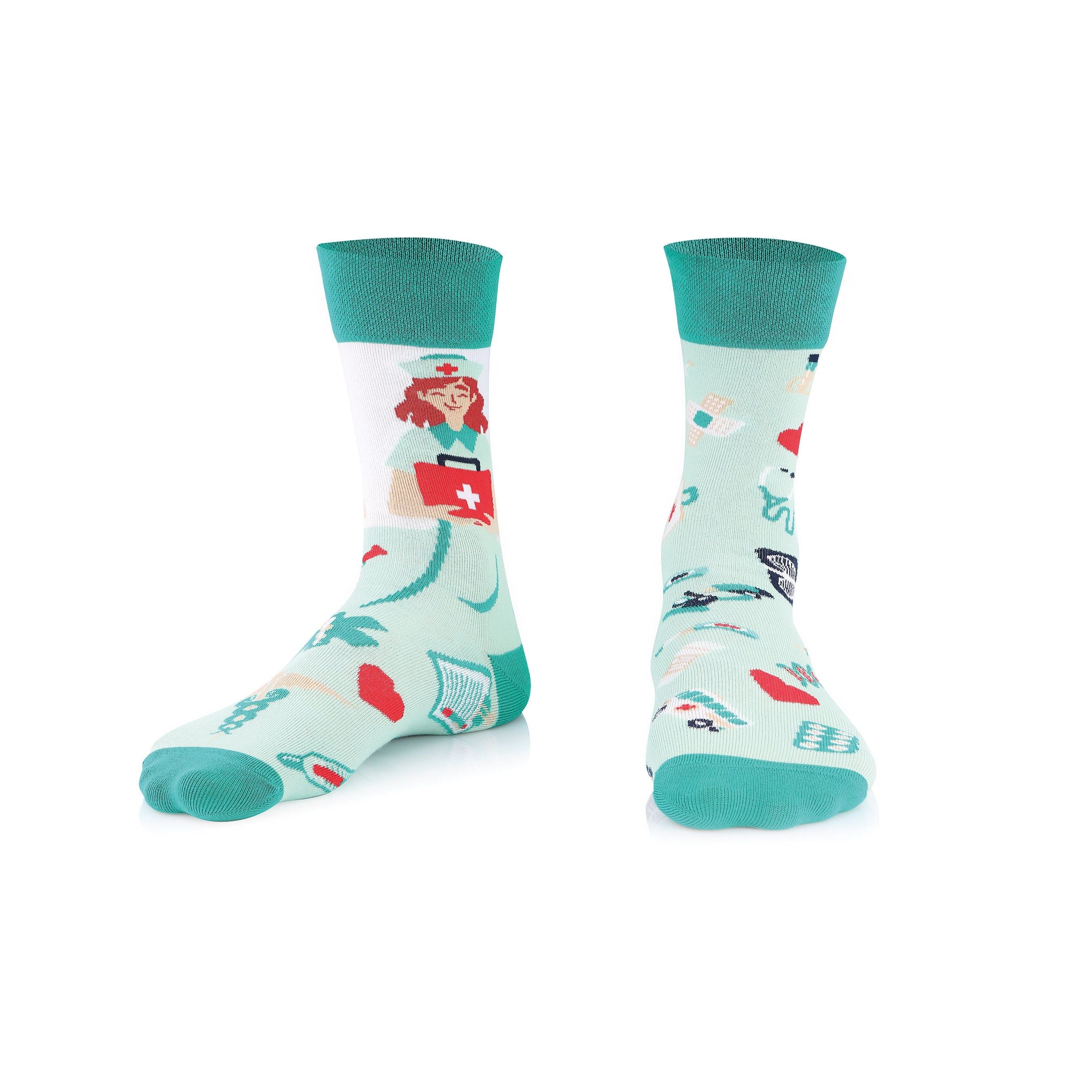 Mit Herz & Mut- Krankenschwester Socken