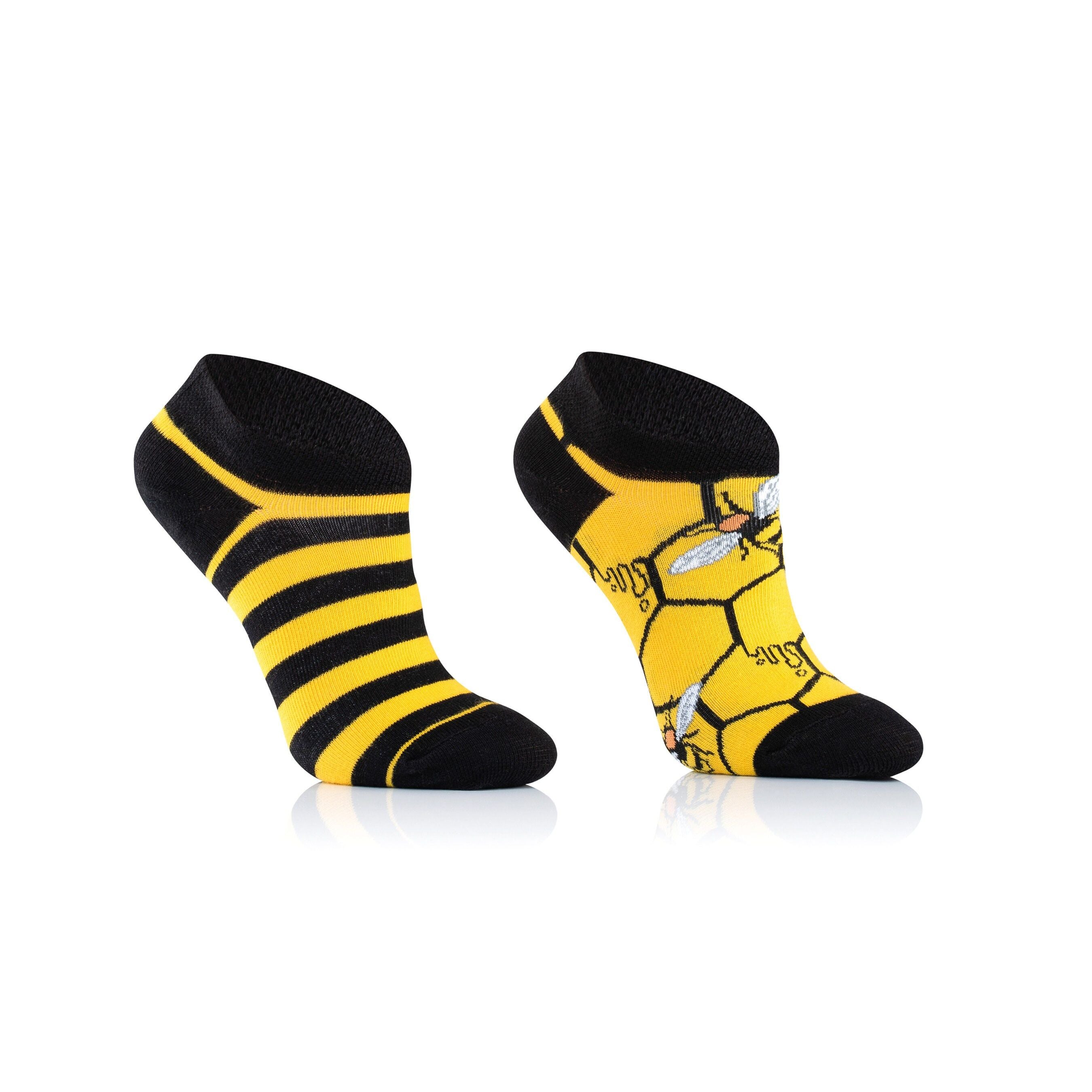 Goldene Waben- Sneaker Socken für Kinder