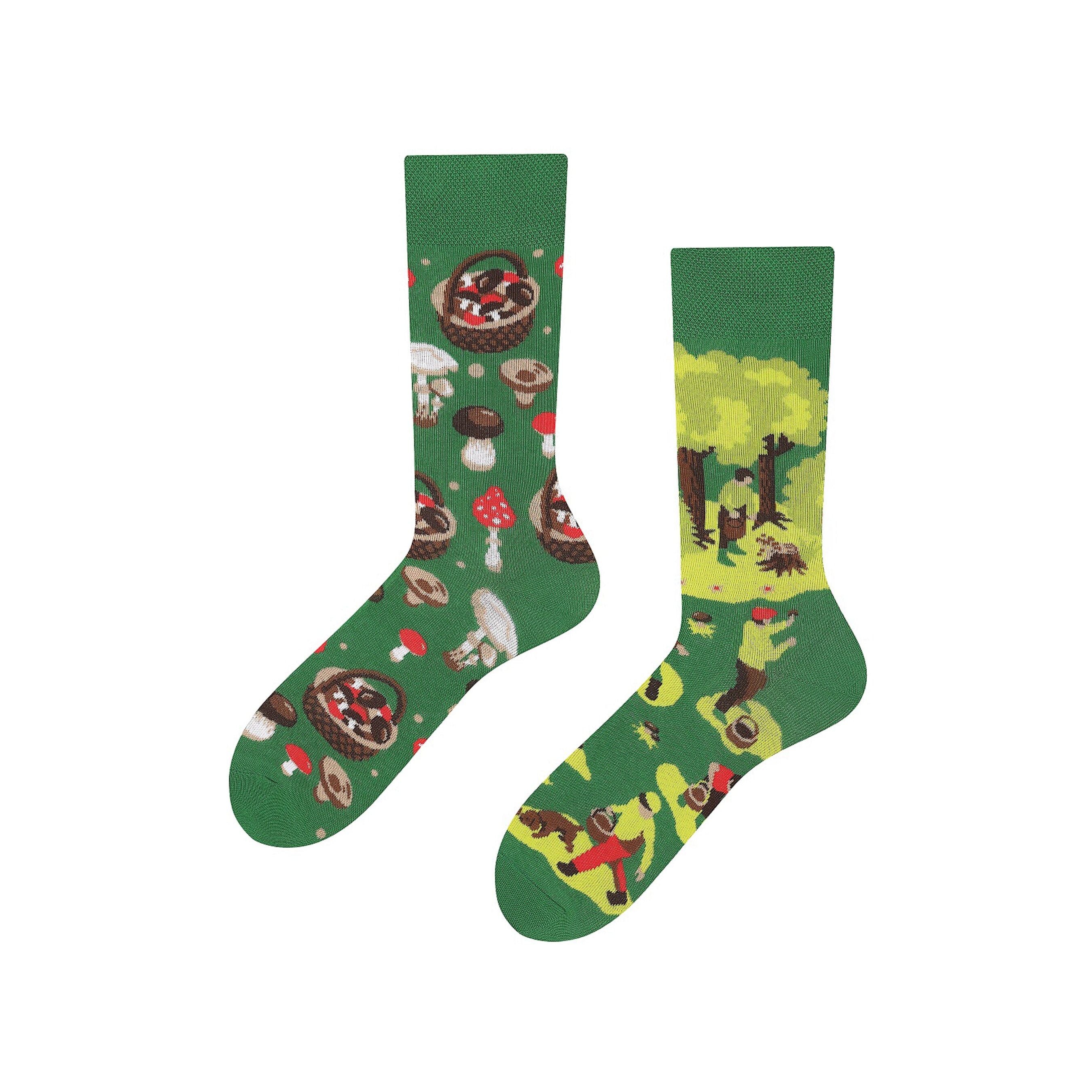 Pilzpower to go- Naturfreunde Socken